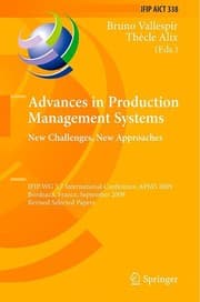 Tapa de Advances in Production Management Systems. New Challenges, New Approaches