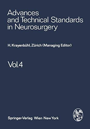 Tapa de Advances and Technical Standards in Neurosurgery