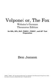 Tapa de Volpone, or, The fox