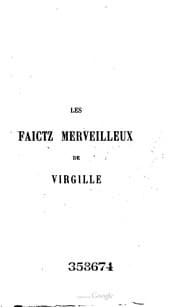 Tapa de Les faictz merveilleux de Virgille
