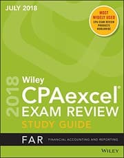 Tapa de Wiley CPAexcel Exam Review July 2018 Study Guide