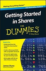 Tapa de Getting Started in Shares For Dummies Australia
