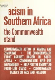Tapa de Racism in Southern Africa: The Commonwealth Stand