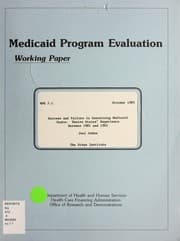 Tapa de Success and failure in containing Medicaid costs