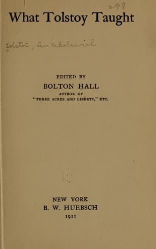 Tapa de What Tolstoy taught