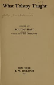 Tapa de What Tolstoy taught