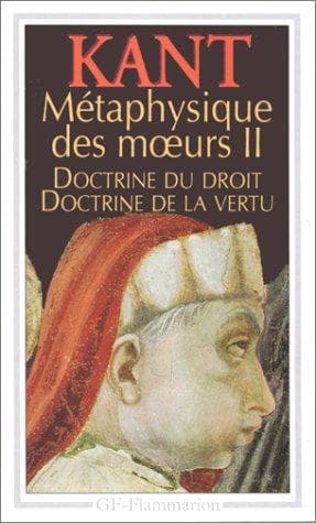 Tapa de Métaphysique des moeurs