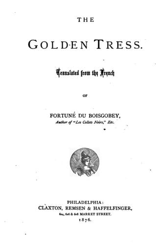 Tapa de The golden tress
