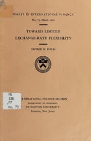 Tapa de Toward limited exchange-rate flexibility