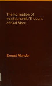 Tapa de The formation of the economic thought ofKarl Marx