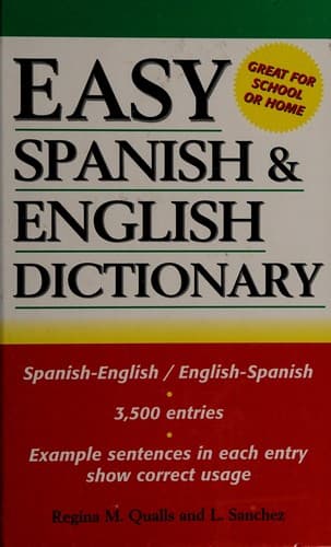 Tapa de Easy Spanish & English Dictionary