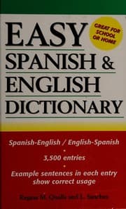 Tapa de Easy Spanish & English Dictionary