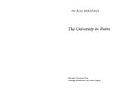 Tapa de The university in ruins