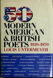 Tapa de 50 modern American & British poets, 1920-1970
