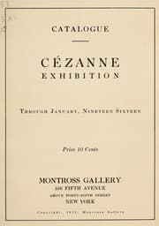 Tapa de Cézanne exhibition