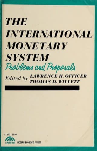 Tapa de The international monetary system