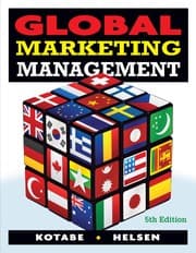 Tapa de Global marketing management