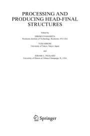 Tapa de Processing and producing head-final structures