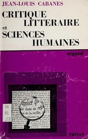 Tapa de Critique littéraire et sciences humaines