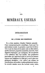 Tapa de Histoire élémentaire des minéraux usuels