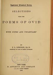 Tapa de Selections from the poems of Ovid