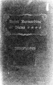Tapa de Saint Bernardine of Siena