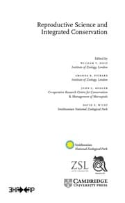 Tapa de Reproductive science and integrated conservation