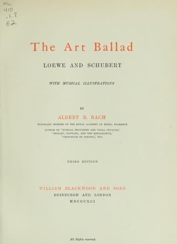 Tapa de The art ballad