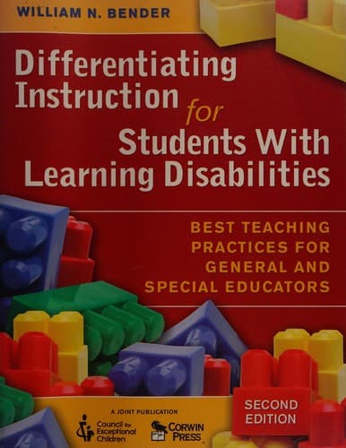 Tapa de Differentiating instruction for students with learning disabilities