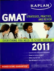 Tapa de Kaplan GMAT 2011, Comprehensive Edition