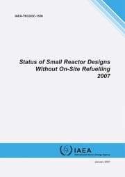 Tapa de Status of Small Reactor Designs Without on-Site Refueling