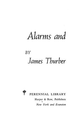 Tapa de Alarms and Diversions