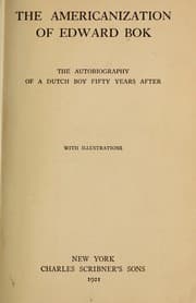 Tapa de The Americanization of Edward Bok
