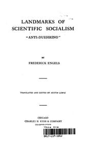 Tapa de LANDMARKS OF SCIENTIFIC SOCIALISM "ANTI -DUEHRING"