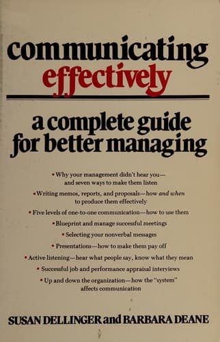 Tapa de Communicating Effectively