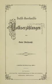 Tapa de Deutsch-amerikanische volkserzählungen