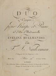 Tapa de Duo, composé pour harpe et piano