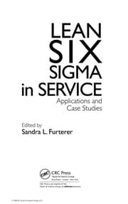 Tapa de Lean Six Sigma in Service