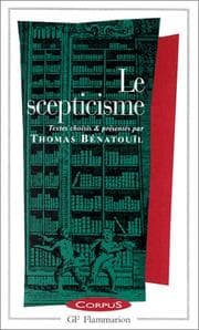 Tapa de Le scepticisme