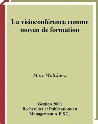 Tapa de La visioconfe rence comme moyen de formation