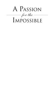 Tapa de A passion for the impossible