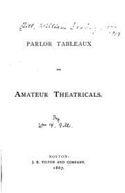 Tapa de Parlor Tableaux and Amateur Theatricals