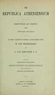 Tapa de De republica Atheniensium