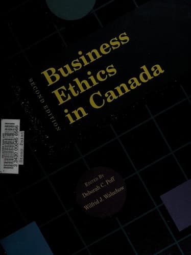 Tapa de Business ethics in Canada