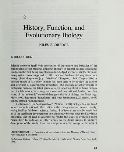 Tapa de Evolutionary Biology.