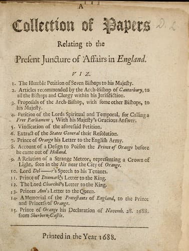 Tapa de A collection of papers relating to the present juncture of affairs in England ...