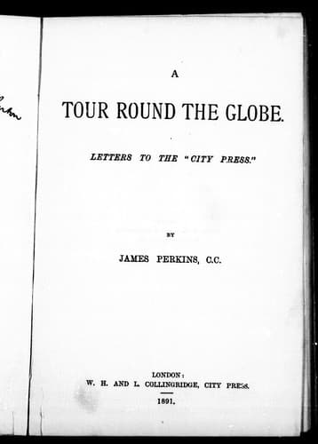 Tapa de A tour round the globe