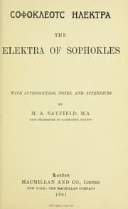 Tapa de Sophokleous E lektra =