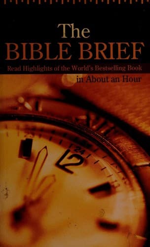 Tapa de The Bible brief