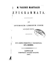 Tapa de M. Valerii Martialis Epigrammata: ad optimum librorum fidem, accurate edita